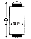 桶型提灯サイズの見方